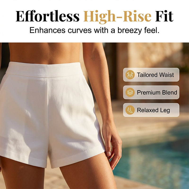🎉 LIMITED TIME 50% OFF! ☀️ Sexy Backless Halter Top & Shorts Set – Adjustable Tie-Front & Premium Breathable Fabric 🥂