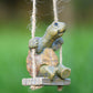 ⏳Time-Limited Special⏰Whimsical Turtle Swing Decor – A Charming Hanging Ornament for Garden, Patio & Indoor Spaces 🌿✨