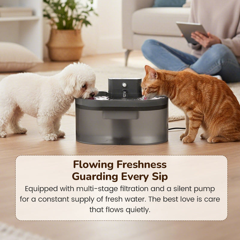 Smart Motion-Sensing Cat Water Fountain