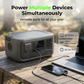 ⚡Portable Power Station, 256Wh LiFePO4 Battery, 300W (Max 600W) Solar Generator, <20 ms UPS, 100W USB-C Output, 3,000 Charge Cycles—For Camping, Outdoor Activities, Travel, Emergencies, Gamers, and Festivals