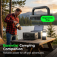 ⚡Portable Power Station, 256Wh LiFePO4 Battery, 300W (Max 600W) Solar Generator, <20 ms UPS, 100W USB-C Output, 3,000 Charge Cycles—For Camping, Outdoor Activities, Travel, Emergencies, Gamers, and Festivals