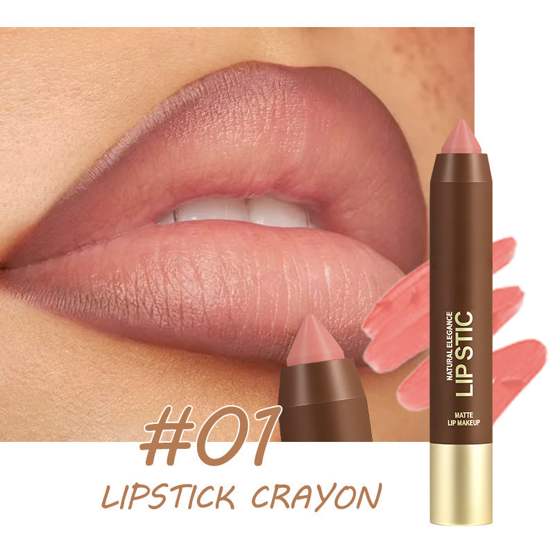 🎉 LIMITED TIME 50% OFF! 💄 Long-Lasting Matte Lip Crayon for Women – 2-in-1 Liner & Lipstick – Hydrating, Non-Drying & Precision Triangular Tip – 6 Colors ✨