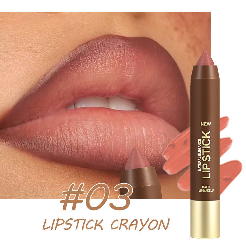 🎉 LIMITED TIME 50% OFF! 💄 Long-Lasting Matte Lip Crayon for Women – 2-in-1 Liner & Lipstick – Hydrating, Non-Drying & Precision Triangular Tip – 6 Colors ✨
