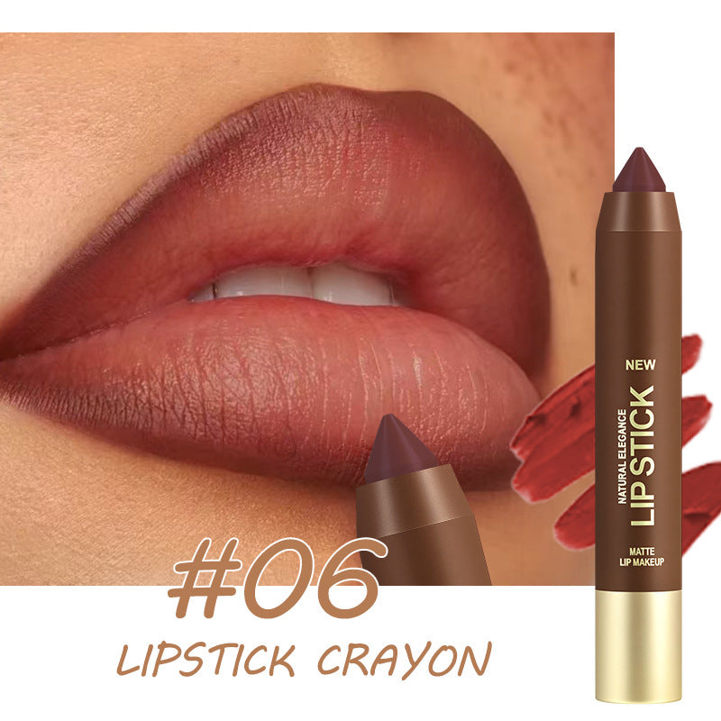 🎉 LIMITED TIME 50% OFF! 💄 Long-Lasting Matte Lip Crayon for Women – 2-in-1 Liner & Lipstick – Hydrating, Non-Drying & Precision Triangular Tip – 6 Colors ✨