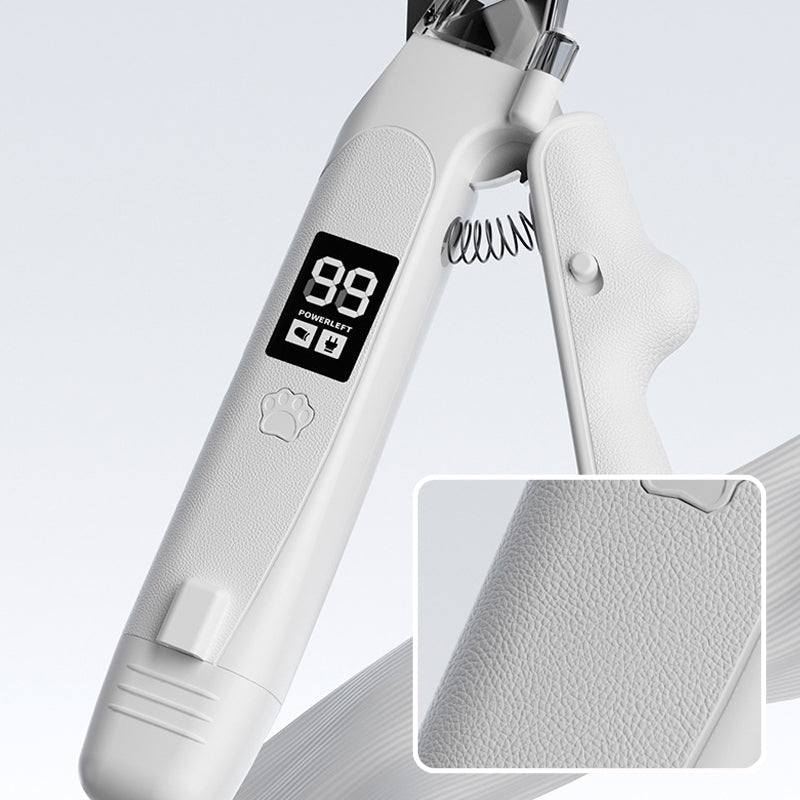 🐾 LIMITED‑TIME 50% OFF! 💥 2‑in‑1 LED Pet Nail Clipper & Grinder – Bloodline‑Light, LCD Display, Anti‑Splash ✨