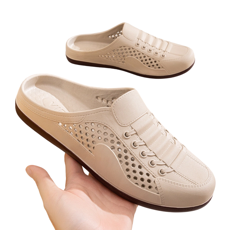 ⏳Limited-time 50% off⏰Summer Breathable Mesh Half Slippers | Slip On Casual Shoes👟