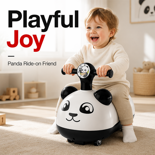 📢📢50% OFF !! ⏰Panda Baby Ride-On Sliding Car with Music and Lights