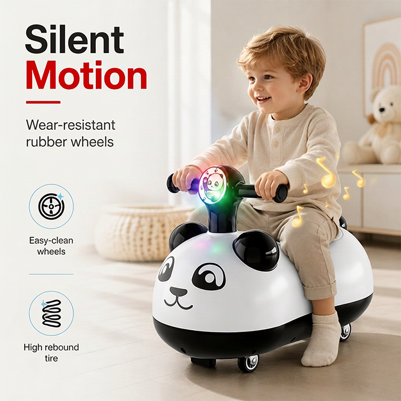 📢📢50% OFF !! ⏰Panda Baby Ride-On Sliding Car with Music and Lights