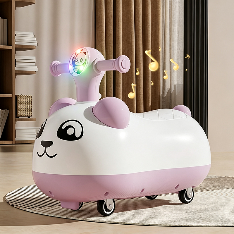 📢📢50% OFF !! ⏰Panda Baby Ride-On Sliding Car with Music and Lights