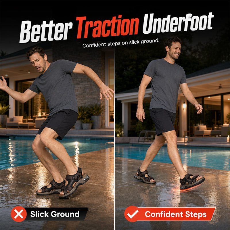 📢📢50% OFF !! ⏰Men’s Air Cushion Sports Sandals