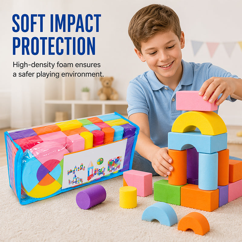 ⏳Limited-time 50% off⏰Kids Soft EVA Foam Building Blocks Set🏰