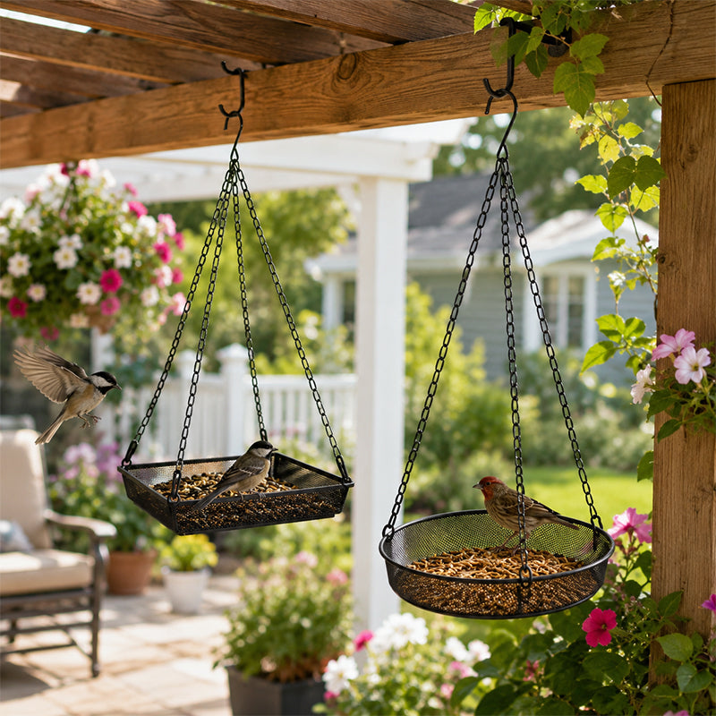 🐦 Save 50%! 🍽️ Hanging Bird Feeder Tray – Easy mount & garden-ready ✨