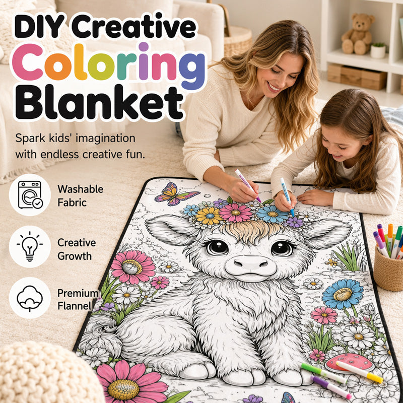 🎨DIY Kids' Coloring Blanket