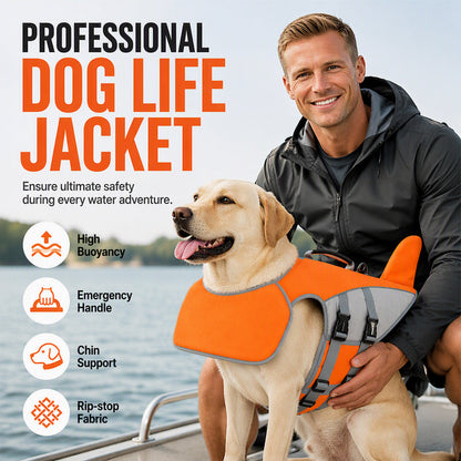 Dog Life Jacket with Removable Front Float