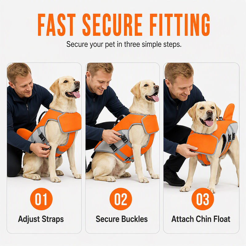 Dog Life Jacket with Removable Front Float