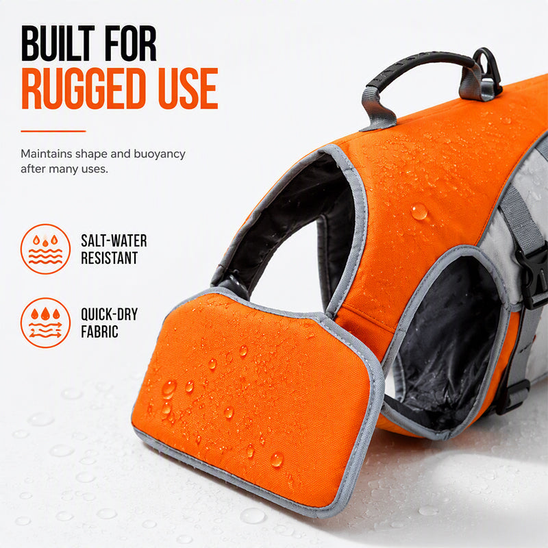 Dog Life Jacket with Removable Front Float