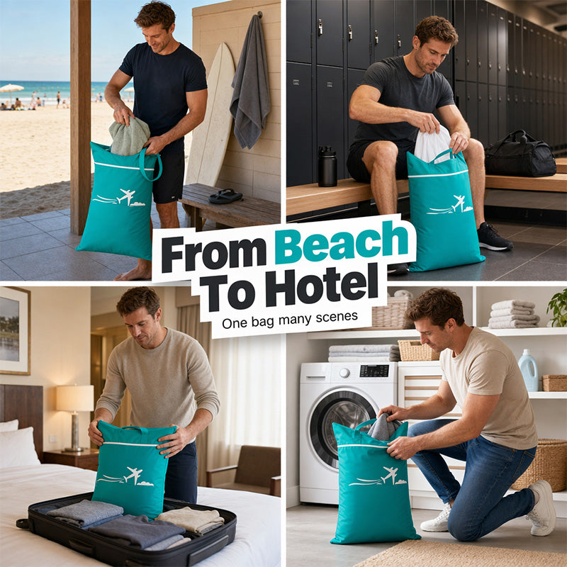 🧳 Large Waterproof Travel Laundry Bag 💧