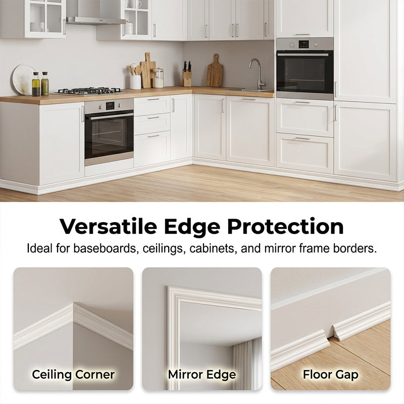 📢 50% OFF!! ⏰ Flexible Molding Trim Strip – Decorative Wall Edge Protector ✨