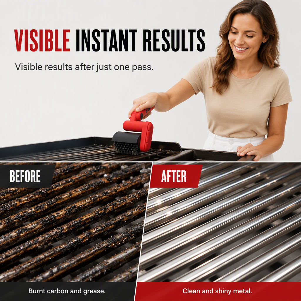 ⚡ Electric BBQ Grill Cleaning Brush – Cordless Rechargeable BBQ Scraper