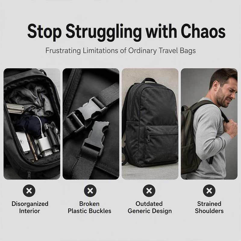 Men's Large Capacity Casual Backpack