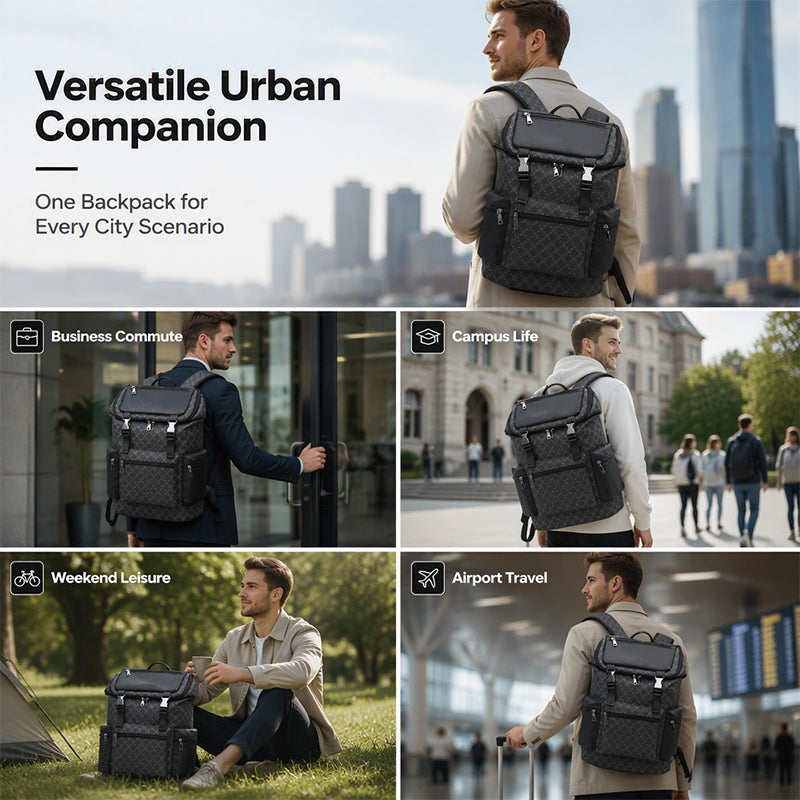 Men's Large Capacity Casual Backpack