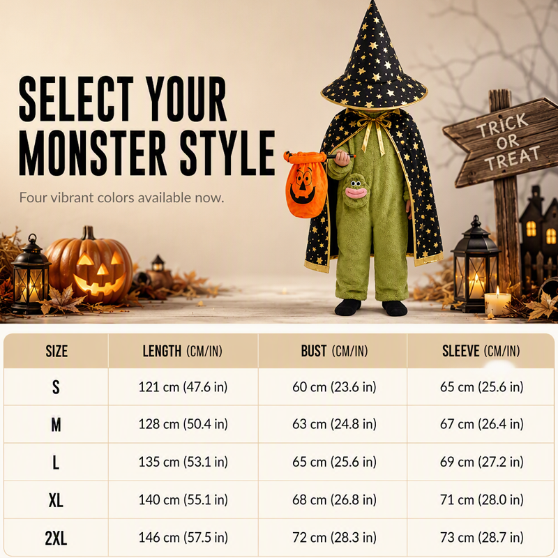 Funny Halloween Monster Costume Set