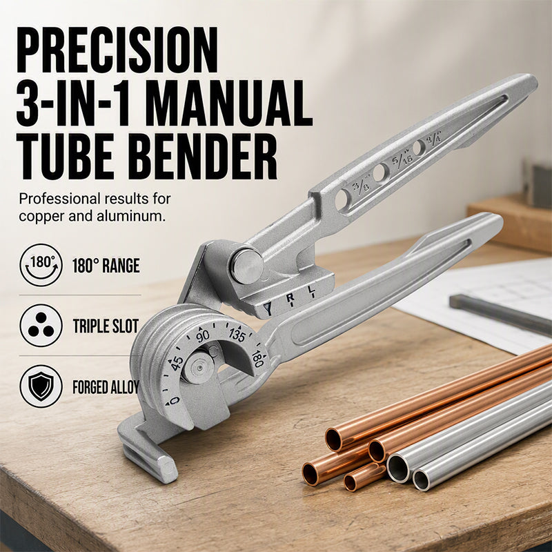 🎉 2026 Sale — Over 2000 Sold!🔧 3‑in‑1 Manual Tube Bender