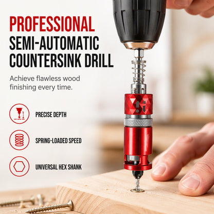 🔧 2026 Sale — Over 3200 Sold! ⚙️ Semi-Automatic Countersink Drill Bits Set