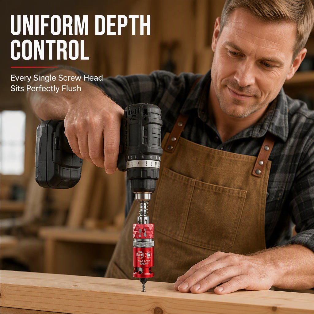 🔧 2026 Sale — Over 3200 Sold! ⚙️ Semi-Automatic Countersink Drill Bits Set