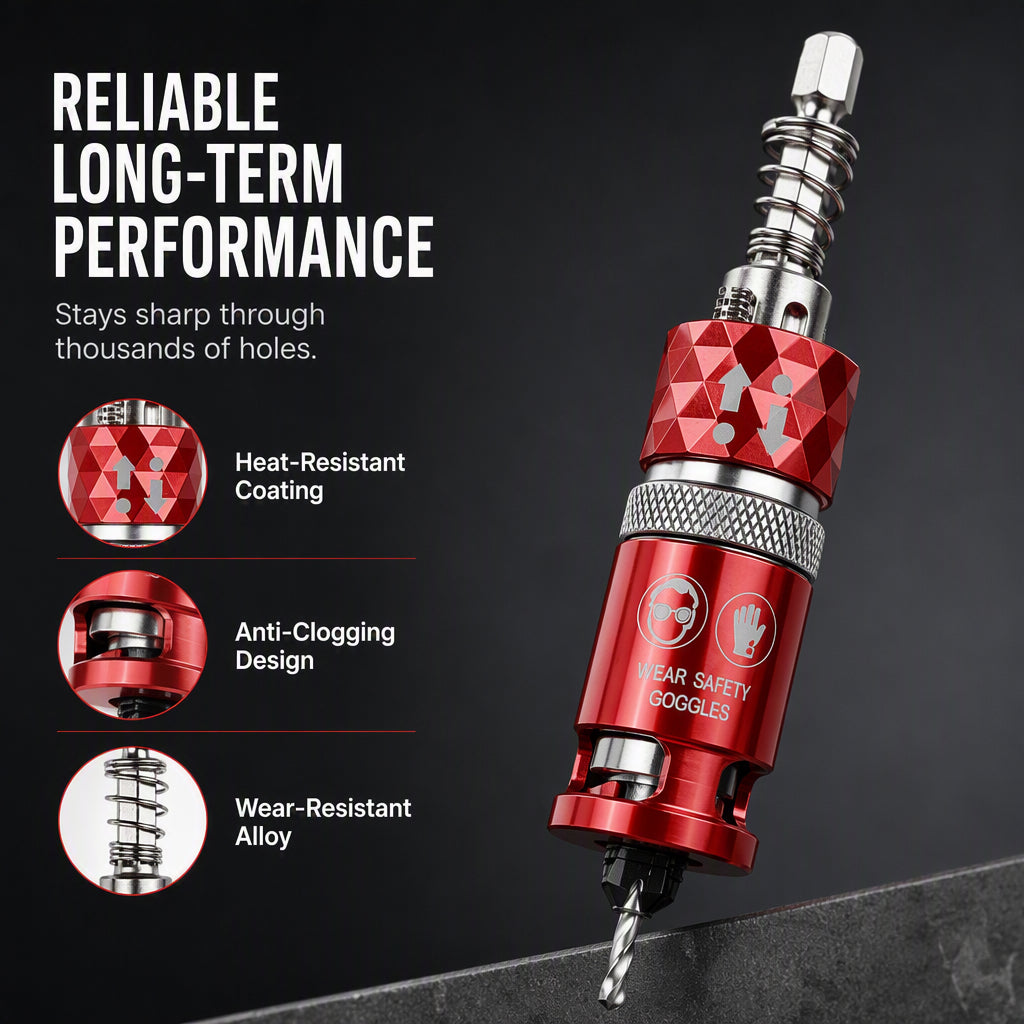 🔧 2026 Sale — Over 3200 Sold! ⚙️ Semi-Automatic Countersink Drill Bits Set