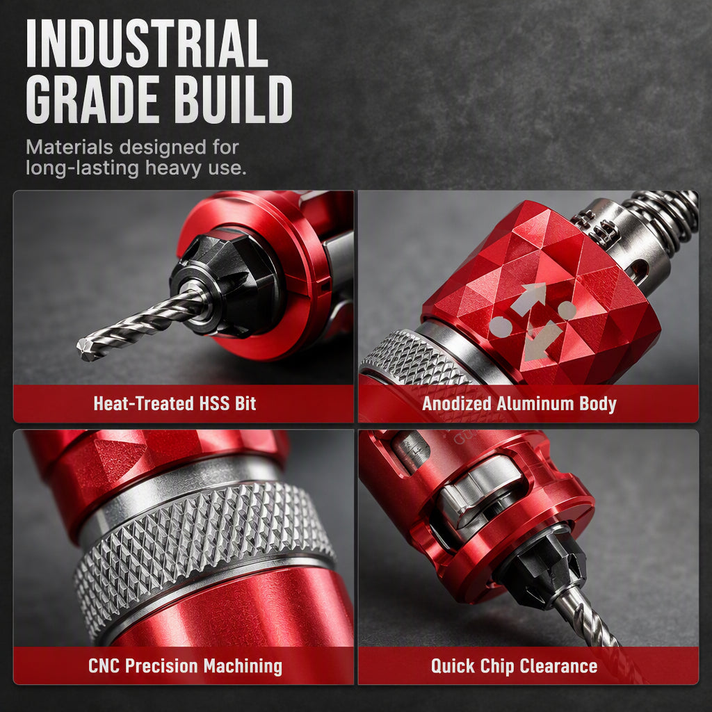 🔧 2026 Sale — Over 3200 Sold! ⚙️ Semi-Automatic Countersink Drill Bits Set
