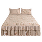 🌸 50% OFF! ✨ 3-Piece Floral Ruffled Bed Skirt Set – Elegant Ruffle Design, Fade-Resistant Reactive Dyeing & Pilling-Resistant Cotton Blend – Conceals Storage with Designer Charm 🛏️