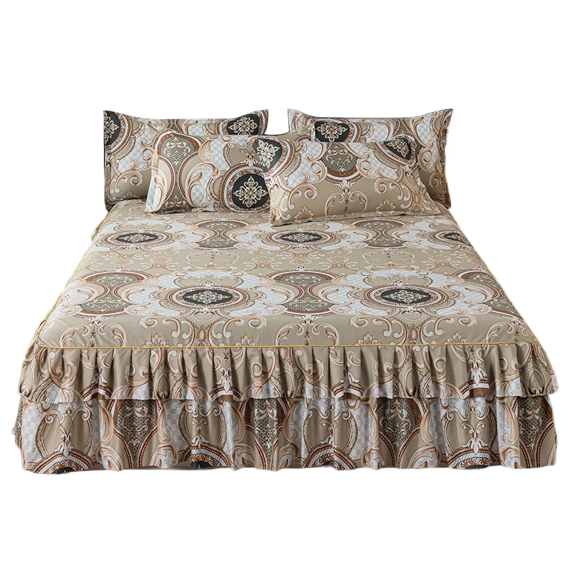 🌸 50% OFF! ✨ 3-Piece Floral Ruffled Bed Skirt Set – Elegant Ruffle Design, Fade-Resistant Reactive Dyeing & Pilling-Resistant Cotton Blend – Conceals Storage with Designer Charm 🛏️