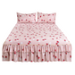 🌸 50% OFF! ✨ 3-Piece Floral Ruffled Bed Skirt Set – Elegant Ruffle Design, Fade-Resistant Reactive Dyeing & Pilling-Resistant Cotton Blend – Conceals Storage with Designer Charm 🛏️