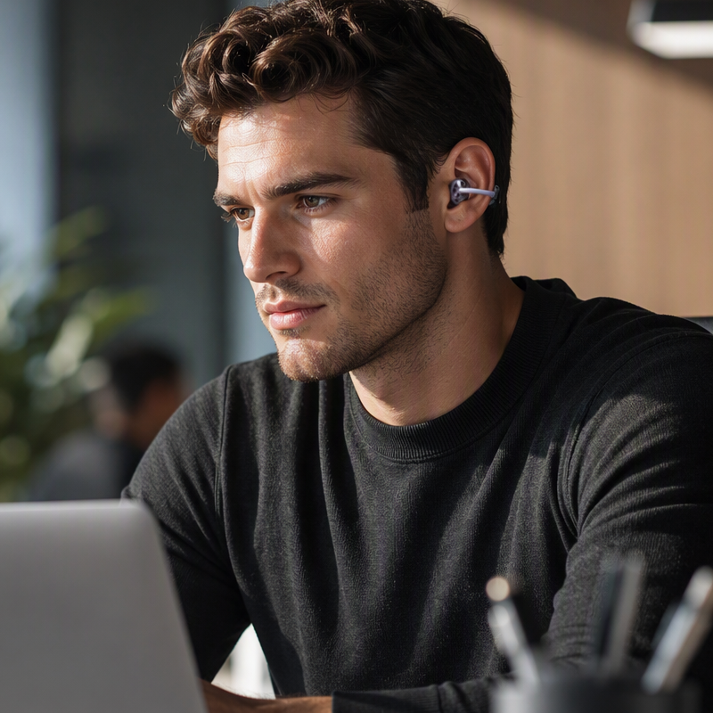 Open-Ear Wireless Clip-On Earbuds