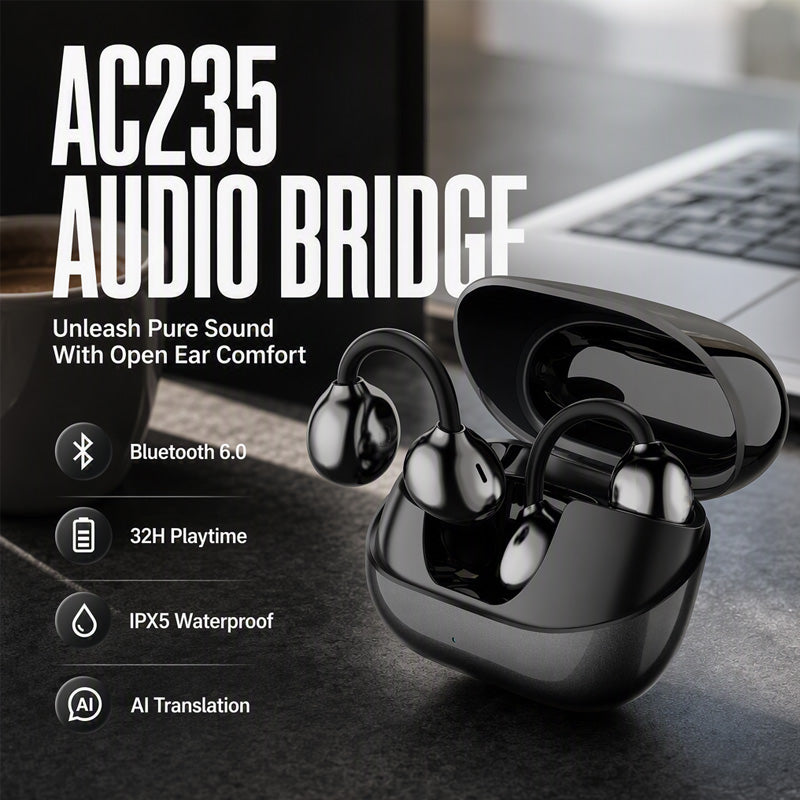 Open-Ear Wireless Clip-On Earbuds