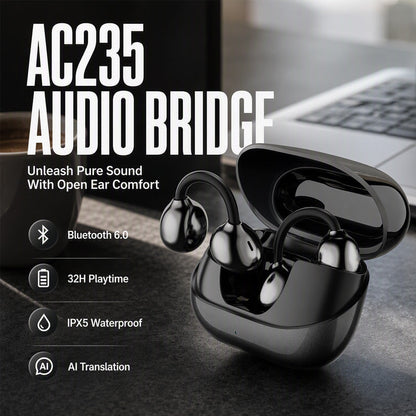 Open-Ear Wireless Clip-On Earbuds
