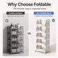 Multi-Tier Foldable Storage Organizer with Wheels