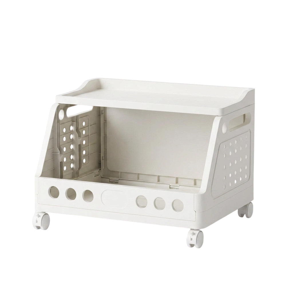 Multi-Tier Foldable Storage Organizer with Wheels