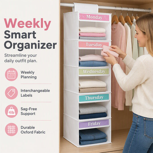 🧺 Save 50%! 🏠 5‑Shelf Hanging Organizer – Space‑saving, sturdy & easy access ✨