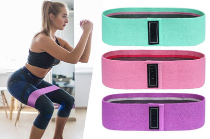 Elastic hip belt for fitness