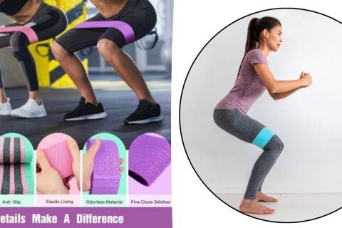 Elastic hip belt for fitness
