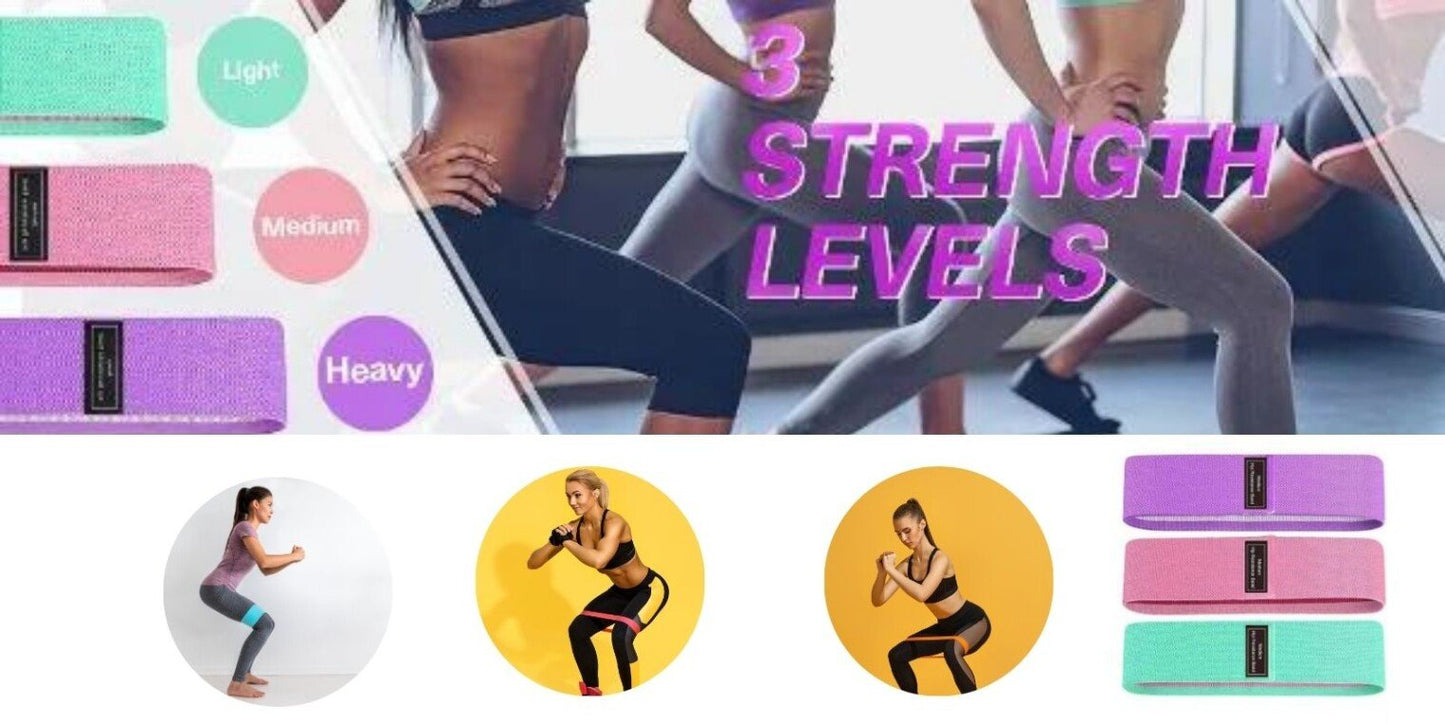 Elastic hip belt for fitness