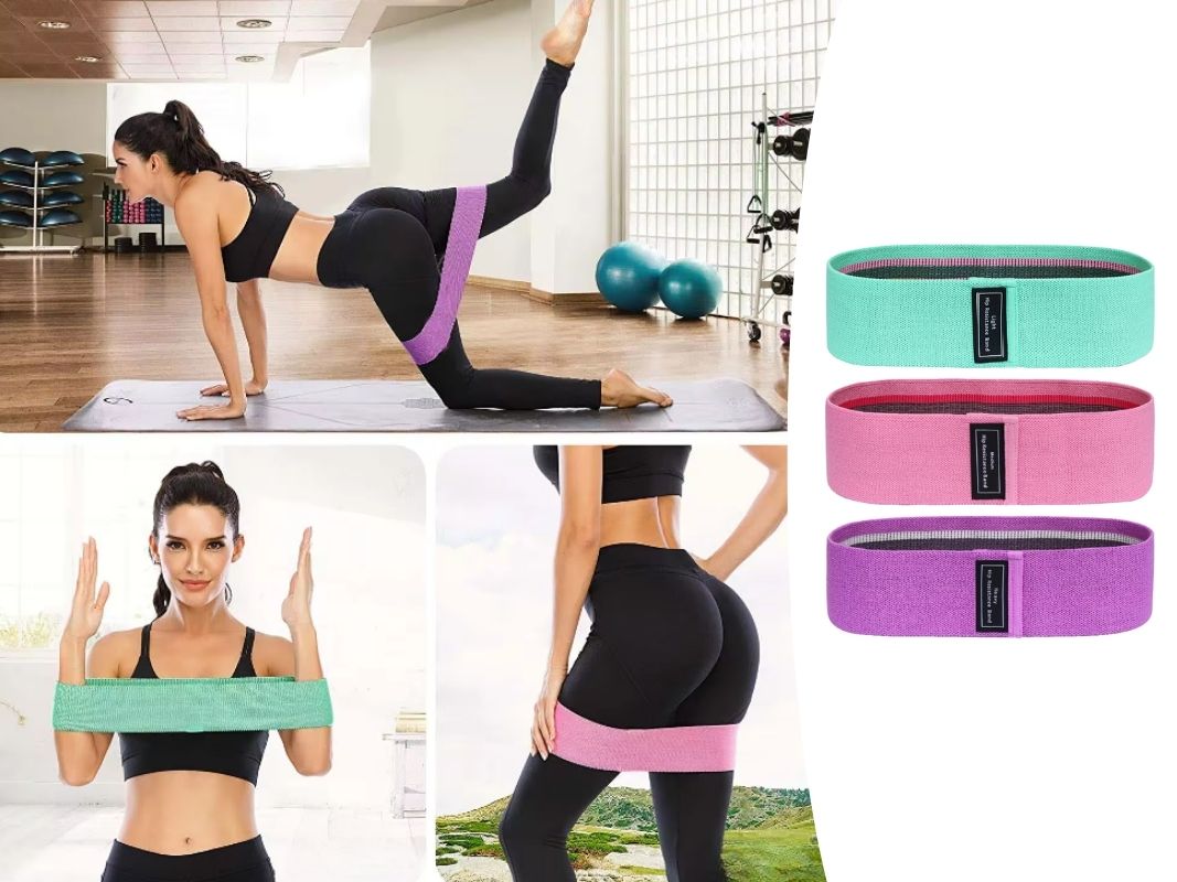 Elastic hip belt for fitness