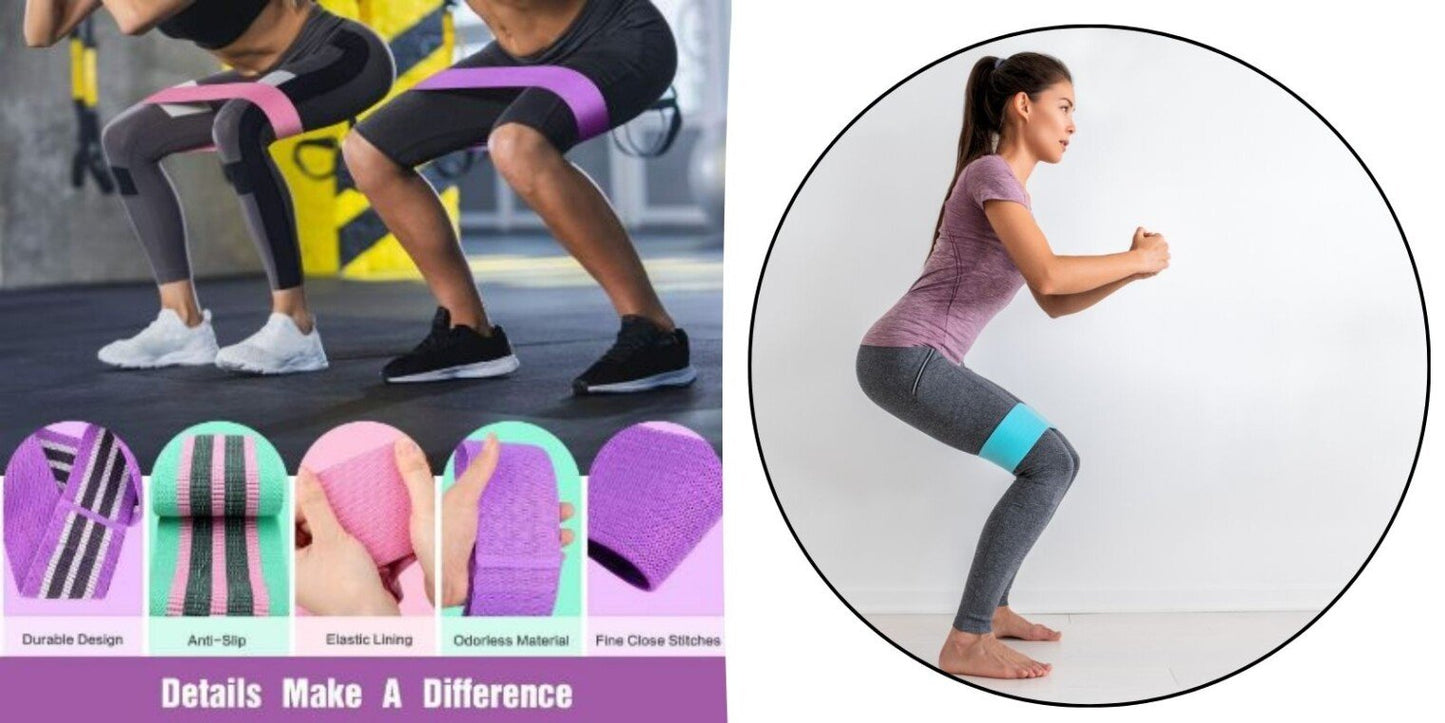 Elastic hip belt for fitness