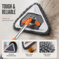 🧹 50% OFF NOW! 🎁 Triangular Cleaning Mop with Extendable Pole – 360° swivel, washable pads & lightweight – Cleans floors, walls & corners with ease ✨