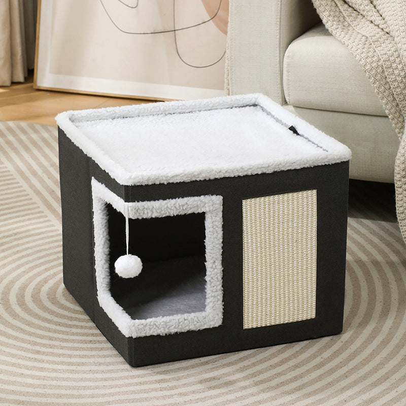 📢📢50% OFF !! ⏰Foldable 2-in-1 Cat Cube House