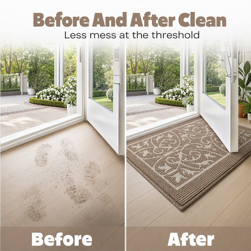 📢 LIMITED TIME 50% OFF! ✨ Non-Slip Dirt-Trapping Front Door Mat – Dust-Trapping, Quick Dry & Stay-Put Grip – Nordic-Inspired Design 🏠