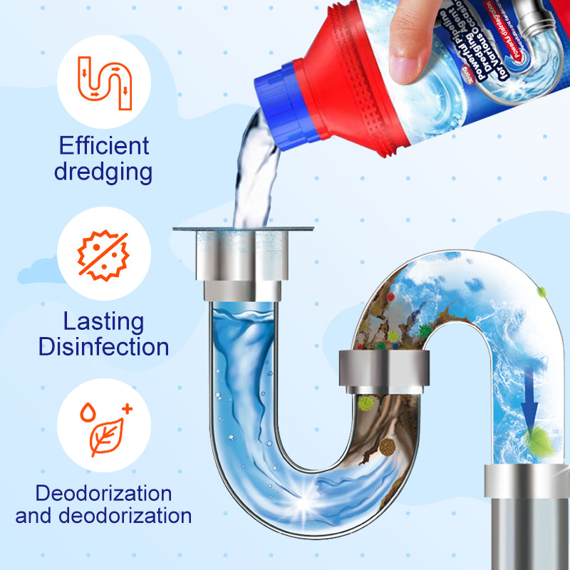 🚰 BUY 3 GET 1 FREE! ✨ Powerful Pipeline Dredging Agent – Gel formula, fast-acting & odor-neutralizing – 500ml – Clears clogs with ease 🛠️