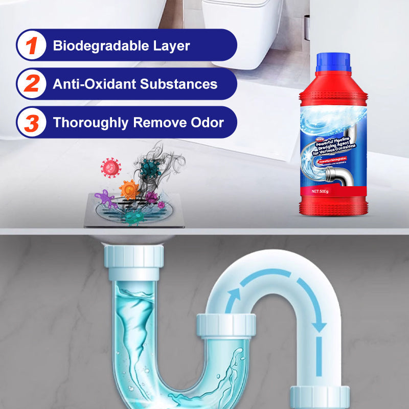 🚰 BUY 3 GET 1 FREE! ✨ Powerful Pipeline Dredging Agent – Gel formula, fast-acting & odor-neutralizing – 500ml – Clears clogs with ease 🛠️
